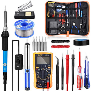 Kit Saldatore 60W Con 5 Punte | Temperatura Regolabile 200-450°C | Per Riparazioni Elettroniche - Foto 6