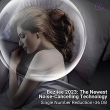 Carica l&#39;immagine nel visualizzatore di Gallery, 𝙒𝙄𝙉𝙉𝙀𝙍 𝟮𝟬𝟮𝟯 BEZIIEE Tappi Orecchie Dormire, Livello di riduzione del rumore=36DB,Migliore utilizzo per dormire, ma anche per viaggiare, lavorare, studiare e per i concerti. 5 paia