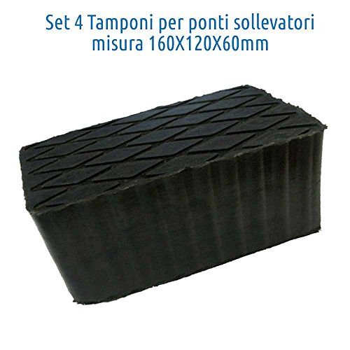 FILAVERSE Kit TAMPONI in Gomma per Ponti Sollevatori H 60 4pz corghi... - Ilgrandebazar