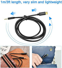 Carica l'immagine nel visualizzatore di Gallery, aceyoon Type C Jack 3.5mm Cavo 1m Adattatore USB C Maschio a 3.5mm...