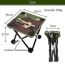 Carica l'immagine nel visualizzatore di Gallery, EKKONG Sgabello Pieghevole da Pesca/Campeggio/Escursione/Trekking, Sedia...