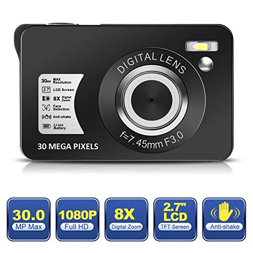 Fotocamera digitale Macchina Fotografica Digitale 1080P HD L-DC5BKB, Black