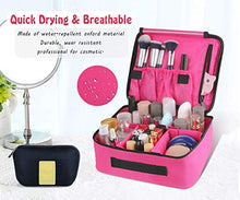 Carica l&#39;immagine nel visualizzatore di Gallery, DIMJ Porta Trucchi da Viaggio, Borsa Trucco Professionale Beauty Case Rosa