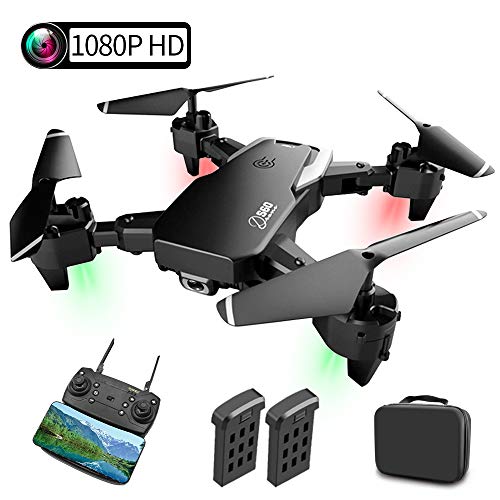 Drone con Telecamera, Droni per Principianti, 1080P HD Pieghevole con...