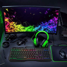 Carica l&#39;immagine nel visualizzatore di Gallery, Tastiera da Gioco, WisFox Cablata USB Retroilluminata a Colori...