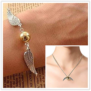 PPX 4 Pezzi Harry Potter Collana Set Time Turner Doni della Morte Boccino...