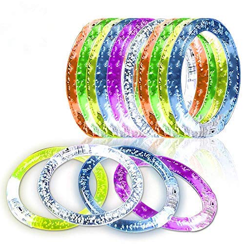 iwobi 12 pezzi Braccialetti Luminosi,6 Colori Fluorescenti... - Ilgrandebazar