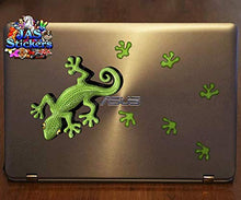 Carica l&#39;immagine nel visualizzatore di Gallery, Adesivi piccoli animali geco verde confezione per auto camion bicicletta -... - Ilgrandebazar