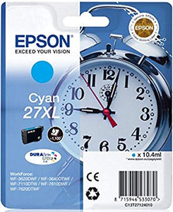 Epson 27 Serie Sveglia, Cartuccia Originale Getto d'Inchiostro XL, Ciano - Ilgrandebazar