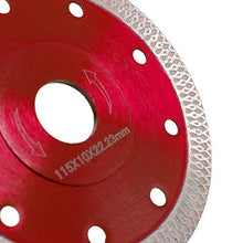 Carica l&#39;immagine nel visualizzatore di Gallery, Disco Diamantato 115mm Sottile professionale Taglio a secco con taglio Rosso - Ilgrandebazar