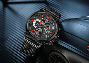 Orologio da uomo in acciaio inox, sportivo, impermeabile, movimento al Brb - Ilgrandebazar