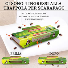 Carica l'immagine nel visualizzatore di Gallery, LUNEKUCK 25 Pezzi Trappole per Scarafaggi e Blatte Atossico e Insapore Trappola per Eliminare Scarafaggi Blatte per Casa, Cucina, Soggiorno, Bagno, Camera da Letto, Ufficio, ecc, Proteggi la Famiglia
