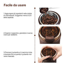 Carica l&#39;immagine nel visualizzatore di Gallery, Macinacaffè Elettrico con Lama 200W lame in acciaio inossidabile Macina...