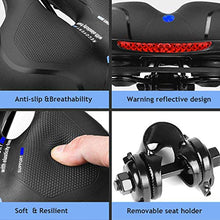 Carica l'immagine nel visualizzatore di Gallery, OKBONN Sella Bici,Sedile Bicicletta Ergonomica Comoda Impermeabile con Molla...