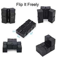 Carica l&#39;immagine nel visualizzatore di Gallery, Funxim Infinity Cube Toy per Adulti e Bambini, Nuova Versione Fidget Nero - Ilgrandebazar