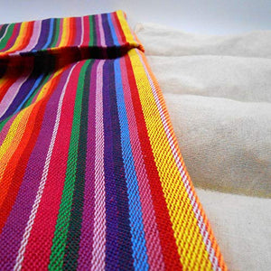 Cuscino termico "ARCOBALENO" - con coperchio lavabile - 50 x 20 cm (XL) -... - Ilgrandebazar