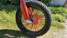 Carica l&#39;immagine nel visualizzatore di Gallery, Copriraggi Moto Motocross 72 PCS Copri Raggi Spoke Skins Motociclo Rosso