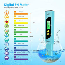Carica l&#39;immagine nel visualizzatore di Gallery, Dustgo Tester PH/TDS&amp;EC 4 in 1 Set Misuratore digitale della qualità...