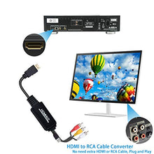 Carica l&#39;immagine nel visualizzatore di Gallery, HDMI a RCA Convertitore Adattatore, da 1080P a AV 3RCA CVB Convertitore...