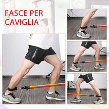 Carica l&#39;immagine nel visualizzatore di Gallery, OMORC Set di Fasce Resistenza - 5 Bande Elastiche in Lattice con...