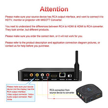 Carica l'immagine nel visualizzatore di Gallery, MISOTT Composito RCA CVBS AV a HDMI Scaler Adattatore convertitore,... - Ilgrandebazar