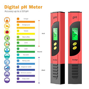 Dustgo Tester PH/TDS&EC 4 in 1 Set Misuratore Digitale della qualità...