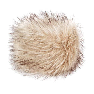 Futrzane Colbacco Donna in Pelliccia Cosacco Stile Russo M, Avorio - Ilgrandebazar