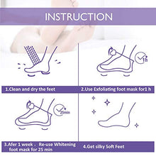 Carica l&#39;immagine nel visualizzatore di Gallery, Maschera Piedi Esfoliante Peeling Wolady 2 Paia 2...