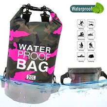 Carica l&#39;immagine nel visualizzatore di Gallery, Idefair Borsa Impermeabile a Secco, Zaino da Spiaggia Galleggiante 20L, Rose