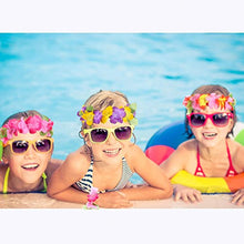 Carica l'immagine nel visualizzatore di Gallery, Yojoloin 24 Pezzi Hawaiian Leis Luau Fiori con 12 bracciali 6 Fasce e 6...