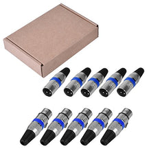 Carica l&#39;immagine nel visualizzatore di Gallery, SanGlory 5 Connettori XLR Maschio + 5 Femmina Microfono Cavo...