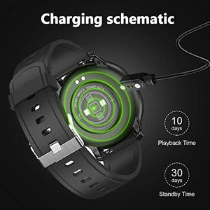 Popglory Smart Watch, orologi con contapassi La pressione sanguigna BKBK