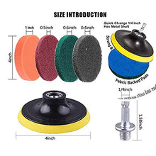 Carica l&#39;immagine nel visualizzatore di Gallery, JOQINEER 13 Pezzi Pagliette Abrasive per Elettrico Trapano - Pulitore 13Pcs