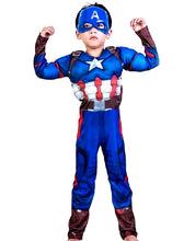 Carica l&#39;immagine nel visualizzatore di Gallery, Costume da Capitan America - Busto Muscoloso - Supereroe e Maschera -... - Ilgrandebazar