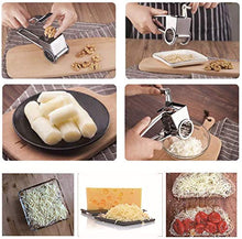 Carica l'immagine nel visualizzatore di Gallery, Grattuggia Formaggio in Acciaio Inox Utensile da Cucina Multifunzione...