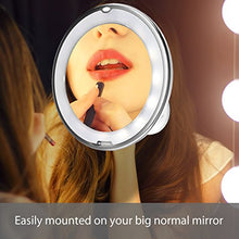 Carica l'immagine nel visualizzatore di Gallery, BEAUTURAL Specchio per Trucco Makeup con Ingrandimento 10 X e Luce LED,... - Ilgrandebazar