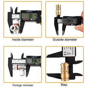 Calibro Digitale Elettronico 0-6 Inch/Strumento di Misura Dimensionale 150... - Ilgrandebazar