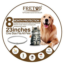 Carica l'immagine nel visualizzatore di Gallery, FRETOD Collare Antipulci per Cani e Gatti – 65cm Ajustable Collare...