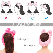 Carica l&#39;immagine nel visualizzatore di Gallery, Hairizone - Set di 2 fasce elastiche per capelli con fiocco, Pink/Roseo - Ilgrandebazar