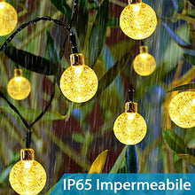 Carica l'immagine nel visualizzatore di Gallery, Catena Luminosa Esterno Solare - 60 LED 11.5M Luci Solari per Giardino 8 Modalità Impermeabile Luci Solari Esterno Telecomando Lucine Decorative per Esterno Giardino Matrimonio Festa(Bianco Caldo)