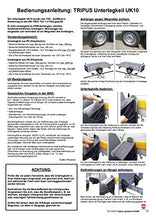 Carica l&#39;immagine nel visualizzatore di Gallery, Set completo: cunei per ruote incl. supporto, 2 bis 1600 Kg Flachhalter, nero - Ilgrandebazar