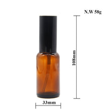 Carica l&#39;immagine nel visualizzatore di Gallery, One Trillion,Bottiglie spray,30ml bottiglie di vetro ambrato con 6, Ambra - Ilgrandebazar