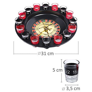 Schramm® Drinking Game Roulette incl. Confezione Regalo Party Drinking... - Ilgrandebazar