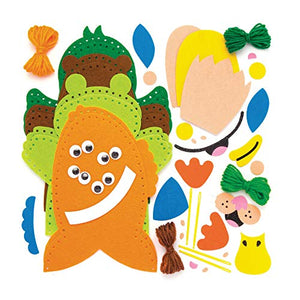 Baker Ross Kit da cucito per burattini con animali dello stagno (confezione... - Ilgrandebazar