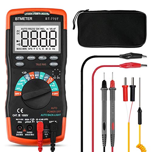 Multimetro Digitale BTMETER BT-770T (6000 conteggi, Auto Ranging) - Ilgrandebazar
