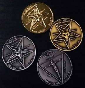 Mesky Lucifer Pentecostal Coin Moneta Satan Collezione Argento in - Ilgrandebazar