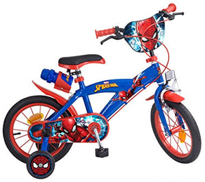 Toims Spiderman Bicicletta per bambino 14", blu