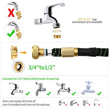 Carica l&#39;immagine nel visualizzatore di Gallery, Uverbon Tubo da Giardino Estensibile 30M/100FT Acqua con connettore 30M