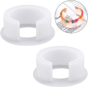 NATUCE 2PCS Stampo per Braccialetto, Stampo in Resina, Stampo Silicone Resina Gioielli, Ciondoli Strumenti Fai da Te, Stampi per Resina, per Collana Pendente Braccialetto Creazione di Ciondoli