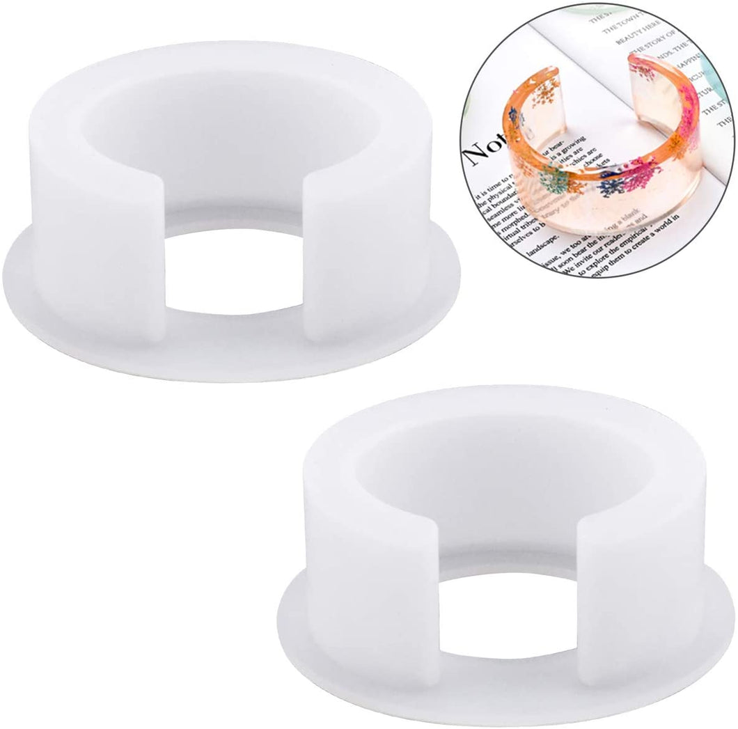 NATUCE 2PCS Stampo per Braccialetto, Stampo in Resina, Stampo Silicone Resina Gioielli, Ciondoli Strumenti Fai da Te, Stampi per Resina, per Collana Pendente Braccialetto Creazione di Ciondoli